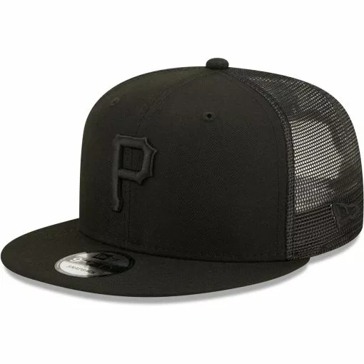 Men's Pittsburgh Pirates New Era Blackout Trucker 9FIFTY Snapback Hat -Cheap Softball Bats Store mens new era pittsburgh pirates blackout trucker 9fifty snapback hat pi4416000 altimages ff 4416140 de09037f68a5bbd5f8e3alt1 full